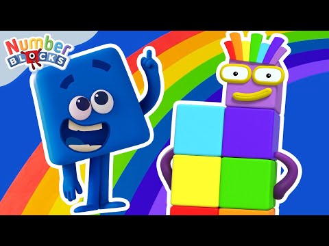 Counting Rainbows with Numberblocks! | Learn colours and counting | 