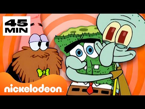 سبونج بوب | 45 دقيقة من تصرفات شخصيات سبونج بوب الغريبة | Nickelodeon Arabia