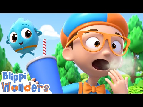 NEW! Blippi Learns Why We Burp! | Blippi Wonders Educational Videos for Kids