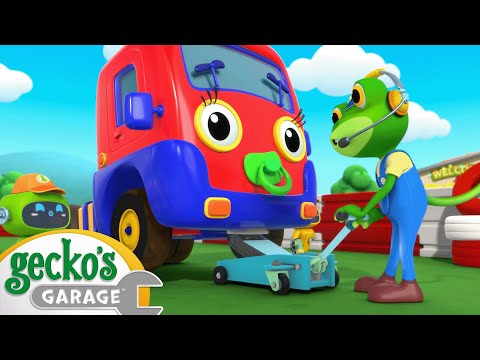 Baby Race Pit Stop | Gecko's Garage | Cartoons For Kids | Toddler Fun Learning