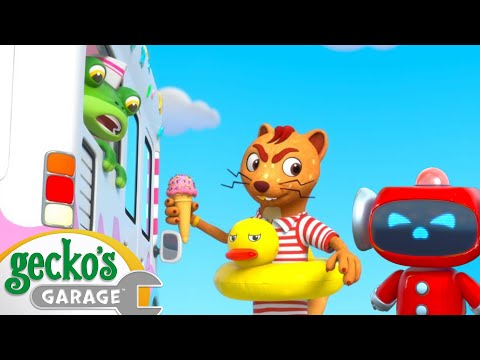 Emergency Ice Cream Adventure | Gecko's Garage | Trucks For Children | Cartoons For Kids