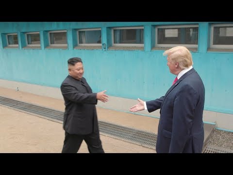 President Trump meets Chairman Kim at the DMZ