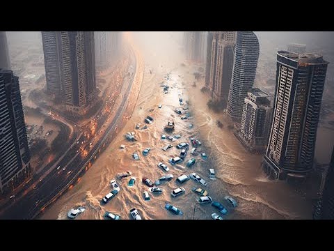 Part of Dubai underwater! Record rainfall flooded the largest city in the Emirates!