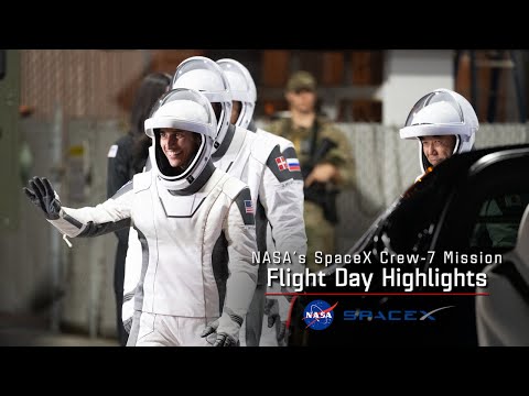 NASA&rsquo;s SpaceX Crew-7 Flight Day 1 Highlights