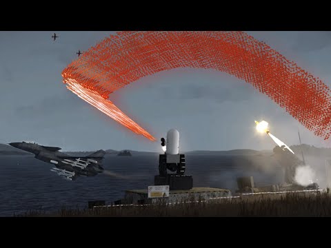 Extreme Close Call - J-10 Fighter Jets in Action vs Air Defense System - CRAM - Mil-Sim - ArmA 3