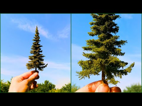 DIY |How to Build a Miniature Tree | Spruce | Step by step tutorial | for diorama