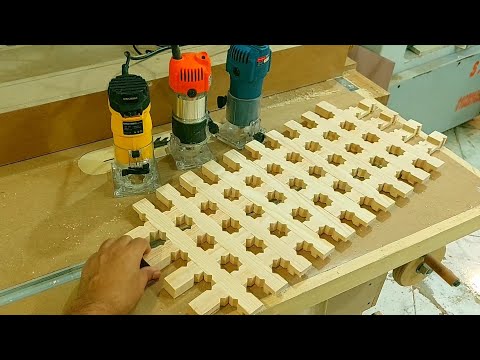 Simple wooden arabisq joints by router