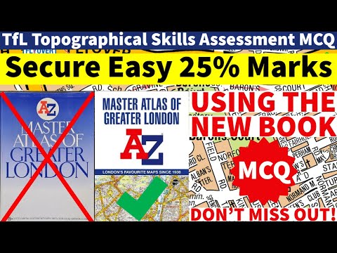 TfL Topographical Assessment | MSQ worth 25% marks | new A to Z Master Atlas of Greater London PCO