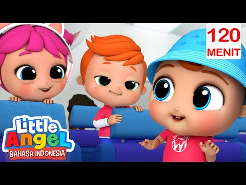 Bayi John di dalam pesawat! | Little Angel Indonesia | Kartun dan Lagu Anak Favorit