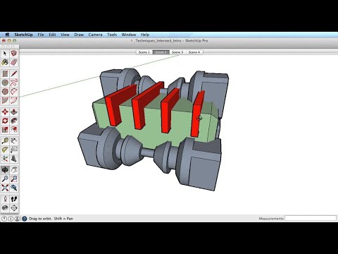 SketchUp Training Series: Intersect with Model