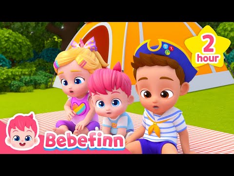 Camping Song +more for Kids | Outdoor Play and Learning Songs Compilation | Bebefinn Nursery Rhymes