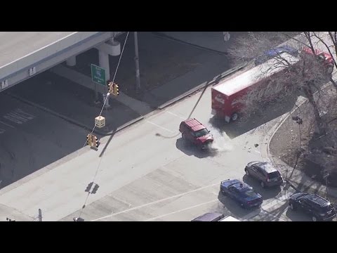 Wild police chase through Detroit