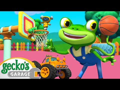 Gecko Basketball Bedlam! | Gecko's Garage | Trucks For Children | Cartoons For Kids