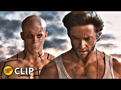 Wolverine &amp; Sabretooth vs Deadpool - Fight Scene | X-Men Origins Wolverine (2009) Movie Clip HD 4K