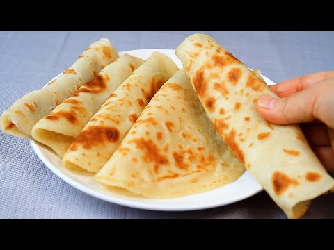 Ready In Only 5 Minutes! No Rolling No Kneading💯 Soft Chapati Make With Liquid Dough