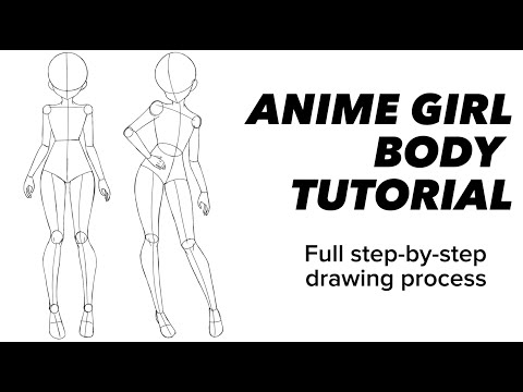 Anime Girl Body Tutorial | How to Draw Anime Girl Body For Beginners (Full Process Tutorial)