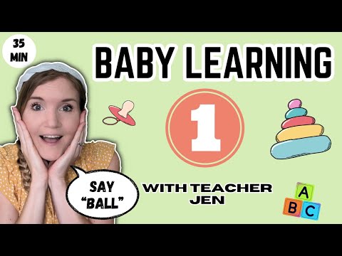 Baby Learning 1 - Animal sounds, Baby signing, Colours - With Teacher Jen