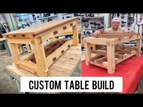 Coffee table build with lots of joinery