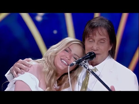 Roberto Carlos e Lu&iacute;sa Sonza cantam &quot;Olha&quot; 