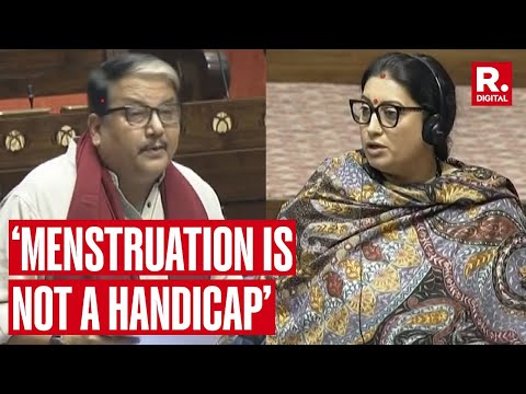 Debate over menstrual leaves and menstrual hygiene in the Rajya Sabha | Smriti Irani vs Manoj Jha