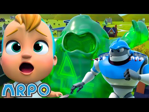 GIANT Baby Vs Limezilla! | ARPO The Robot | NEW VIDEO | Funny Cartoons for Kids | Arpo and Daniel