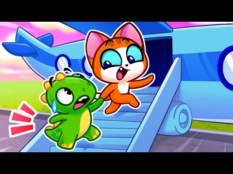 ✈️ Take Care of Pet on the Airplane ✈️ Safety Rules Stories for Kids by Purr Purr 😻