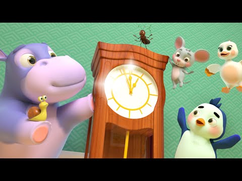 Hickory Dickory Dock, The Hippo Went Up The Clock | Lalafun Nursery Rhymes Compilation