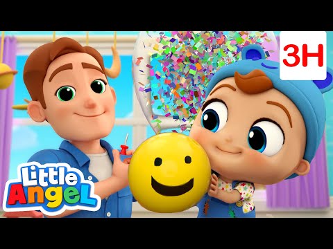 Balloon Play Song! | Little Angel | Sing Along for Kids | Moonbug Kids Express Yourself!