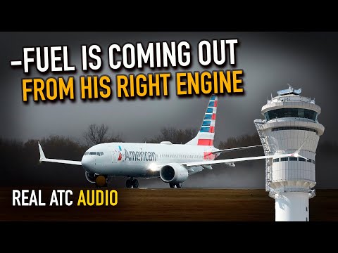 FUEL LEAKAGE During Takeoff lead to Emergency Return. REAL ATC