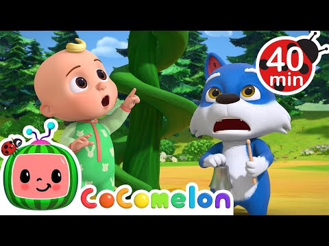 JJ &amp; The Beanstalk + Best of fairytale stories | Cocomelon Animal Time Nursery Rhymes