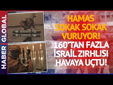 Hamas Gazze'den Yeni G&ouml;r&uuml;nt&uuml;ler Paylaştı: 160 İsrail Zırhlısını İmha Ettik