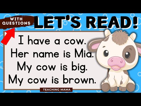 LET'S READ! | READING COMPREHENSION | ENGLISH READING PRACTICE |  Teaching Mama