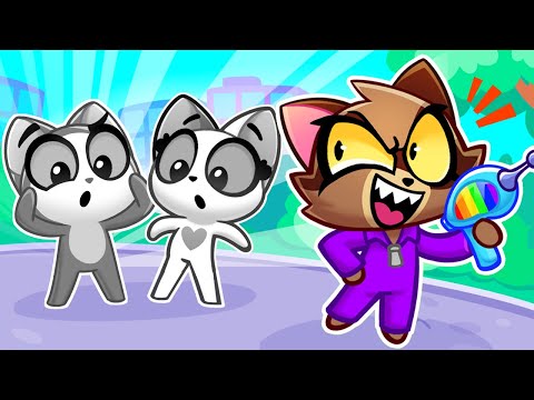 Where Is My Color? 🙀🌈 Lost Color Song 🎨 Cartoons for Kids by Purr-Purr Tails