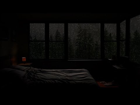 Sleep Quickly in 3 Minutes due to Listen to Rain Sound in Forest - Heavy Rain Sound on Window