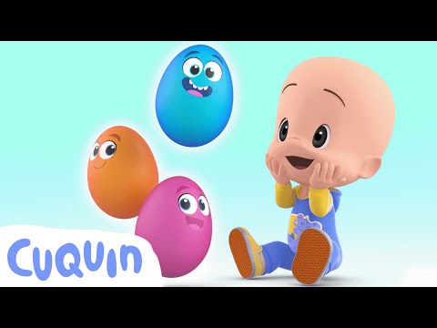 Surprise eggs: learn colors and insects with Cuquin! | videos &amp; cartoons for babies