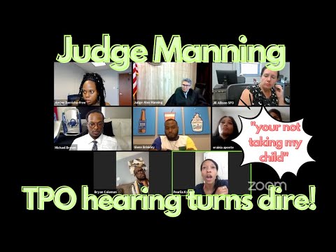 Judge Manning orders police to remove child from custody ON ZOOM! 