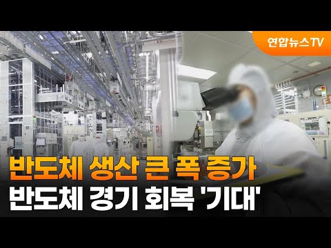 반도체 생산 큰 폭 증가&hellip;반도체 경기 회복 '기대' / 연합뉴스TV (YonhapnewsTV)