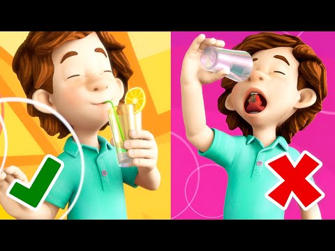 The RIGHT way to drink a smoothie! | The Fixies | Animation for Kids