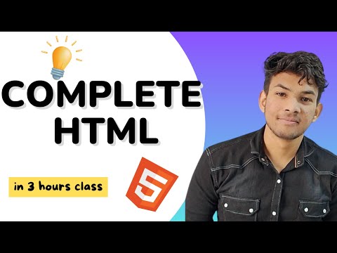 HTML Complete Tutorials in 3 Hours  | In Hindi(2024)