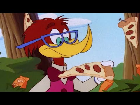 Free pizza! | Woody Woodpecker