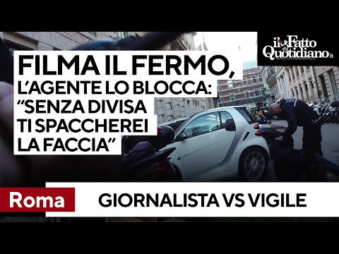 Giornalista filma fermo di un ambulante. Agente: &amp;quot;Senza divisa le spaccherei in testa la telecamera&amp;quot;