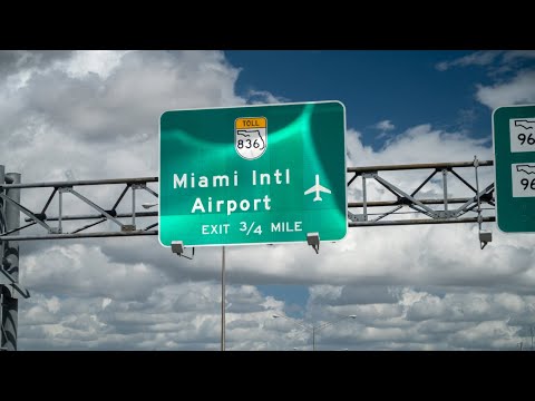 Fire trails through the sky as cargo plane makes emergency landing in Miami