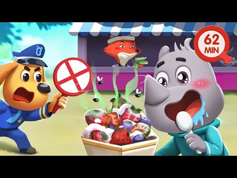 Don't Eat Dirty Food | Food Safety for Kids | Kids Cartoon | Detective Cartoon | Sheriff Labrador