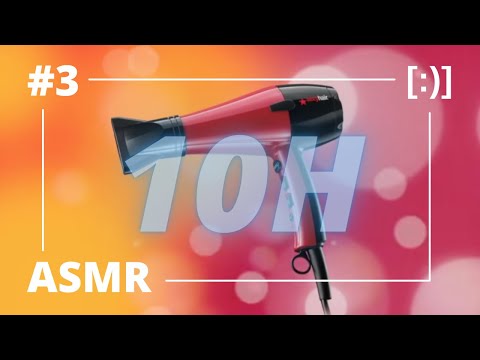 10 HOURS of HAIR DRYER / ASMR / relaxing sound / white noise