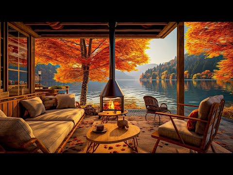 Warm Jazz Music for Relaxing, Work 🍂 Cozy Fall Coffee Shop Ambience ~ Smooth Jazz Background Music