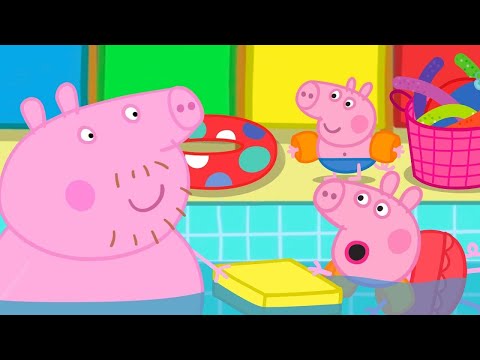 Daddy Pig Teaches Peppa Pig to Swim 🐷 🏊&zwj;♀️ Adventures With Peppa Pig