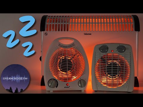 Convector &amp; fan heater sounds for deep sleep 😴 - Dark Screen