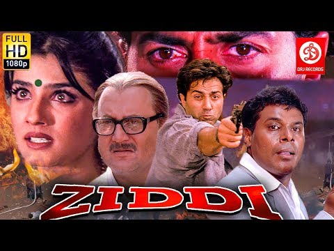 Ziddi ( ज़िद्दी ) Sunny Deol, Raveena Tandon, Anupam Kher | Bollywood Romantic Action Drama Movie