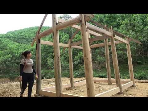 Full video: 120 days of building a house, Water tank and Bamboo bathroom || BUILD LOG CABIN