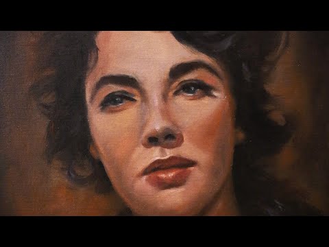 ✨Portrait OIL PAINTING of Elizabeth Taylor | ALLA PRIMA✨